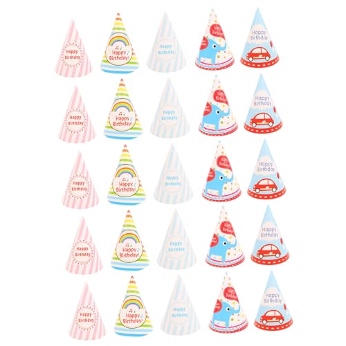 HEMOTON 25 Stück Geburtstag Papierhut Geburtstag Duschhut Spitzhut zum Geburtstag Kappe geburtstagsdekorationen Geburtstagsfeierdekoration Geburtstagshut Cartoon-Kegelhut HEMOTON 25 Stück Geburtstag Papierhut Geburtstag Duschhut Spitzhut zum Geburtstag Kappe geburtstagsdekorationen Geburtstagsfeierdekoration Geburtstagshut Cartoon-Kegelhut von HEMOTON