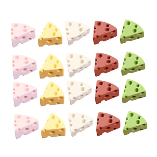 HEMOTON 25 Stück Simulation Käse Gefälschte Dessert Dekoration Käse Kuchen Käse Modell Lebensmittel Modell von HEMOTON