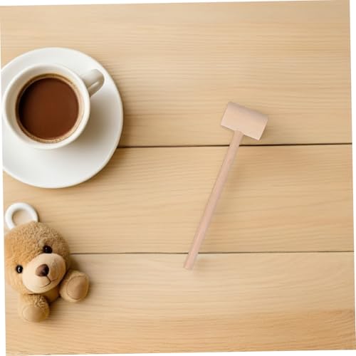 HEMOTON 25 Stück Teiliges Mini Holzhammer Mallets aus Naturholz Kleine Handliche Hämmer für Bastelspiele Lernaktivitäten und Fantasievolles Rollenspiel Geeignet von HEMOTON
