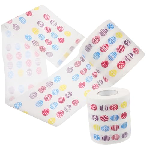 HEMOTON 2Rollen Ostermuster Toilettenpapier Klopapier Weiches Seidenpapier für Reisen und Festliche Anlässe Lagig Hautfreundlich pro Rolle HEMOTON 2Rollen Ostermuster Toilettenpapier Klopapier Weiches Seidenpapier für Reisen und Festliche Anlässe Lagig Hautfreundlich pro Rolle von HEMOTON