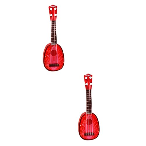HEMOTON 2St Mini-Obstinstrumente Kinderspielzeug Musikinstrumente Spielzeuge Obst Gitarre Gitarrenspielzeug Sortiert Ukulele Geschenk von HEMOTON