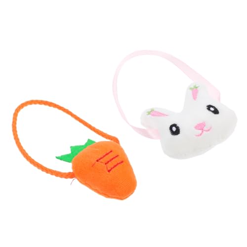 HEMOTON Plüsch Material Osterhase Karotten Taschen Chic Puppe Taschen Schmücken Spaß Haustier/Puppe Zubehör von HEMOTON