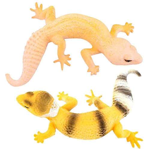 HEMOTON 2St Simulations-Gecko Tierfigur Echse Echse Figuren matschig Hängematte Chamäleon Haustier Eidechsen-Ornament Simulation Einer Eidechsenfigur PVC HEMOTON 2St Simulations-Gecko Tierfigur Echse Echse Figuren matschig Hängematte Chamäleon Haustier Eidechsen-Ornament Simulation Einer Eidechsenfigur PVC von HEMOTON
