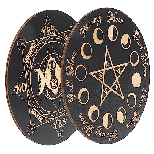 HEMOTON 2St Tarotkarten aus Holz Pendel-Halskettenbretter Planke antworten Wahrsagerei liefert Dekorative Holzplatte Wahrsagebrett Dekoration Pendelbrett aus Holz Altarstütze Pappel Black HEMOTON 2St Tarotkarten aus Holz Pendel-Halskettenbretter Planke antworten Wahrsagerei liefert Dekorative Holzplatte Wahrsagebrett Dekoration Pendelbrett aus Holz Altarstütze Pappel Black von HEMOTON