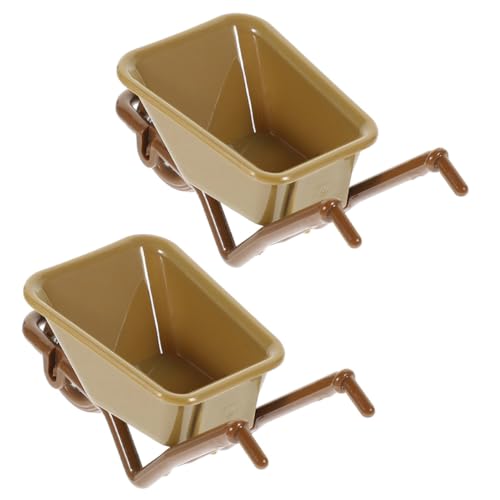 HEMOTON 2 Stücke Miniatur Warenkorb Modelle Für Garten Decor Miniatur Warenkorb Spielzeug Mini Warenkorb Miniaturen Zufällige Farbe von HEMOTON