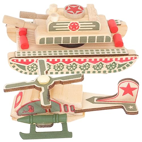 HEMOTON 2St spielzeugauto Dekoration aus Holz Spielzeugautos Rennauto-Babyspielzeug holzspielzeug für die Schule Mini-Helikoptermodelle aus Holz Spielzeugpanzer HEMOTON 2St spielzeugauto Dekoration aus Holz Spielzeugautos Rennauto-Babyspielzeug holzspielzeug für die Schule Mini-Helikoptermodelle aus Holz Spielzeugpanzer von HEMOTON