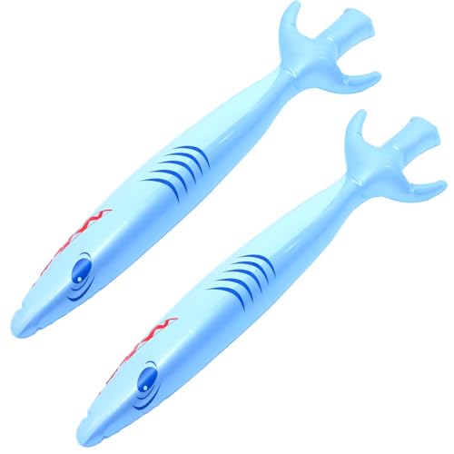 HEMOTON 2 Stücke Aufblasbare Schwerter aus PVC Piraten Spielzeug für Kinder Schwimmen Pool Spielzeug Party Requisiten für Kindergeburtstage und Halloween von HEMOTON