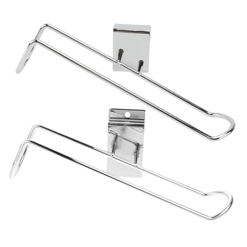 HEMOTON 2Stücke Rollschuh Rack Wandmontage Präsentationsregal für Schlittschuhe Schwarzes rutschfest mit Gummipads für Roll und Inline Skates von HEMOTON