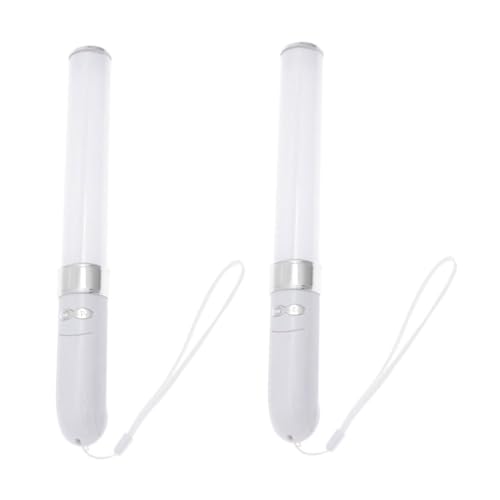 HEMOTON 2Stücke Wiederverwendbare LED Glühstäbe Luminous Sticks Für Partydekor Farbwechselnde Lichter Für Konzerte Und Veranstaltungen Hochwertige Kunststoffmaterialien von HEMOTON