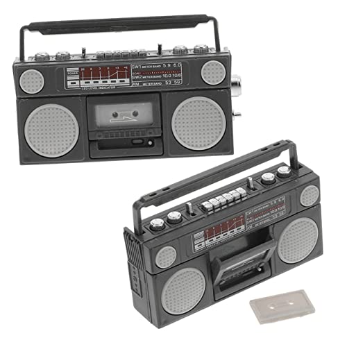 HEMOTON 2pcs Retro -Stil -Radio -Modelle Mini House Tiny Radio Crafts Dekorative Kleine Radiomodelle Ornamente von HEMOTON