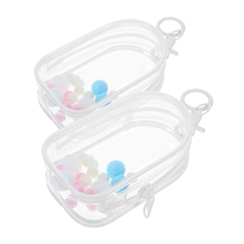 HEMOTON 2st Babytasche Zeigen Puppe Ausstellungstasche Durchsichtige Schlüsselanhängertasche Vitrine Für Figuren Klarsichtbeutel-schlüsselanhänger Puppe Schlüsselanhänger PVC Transparent von HEMOTON