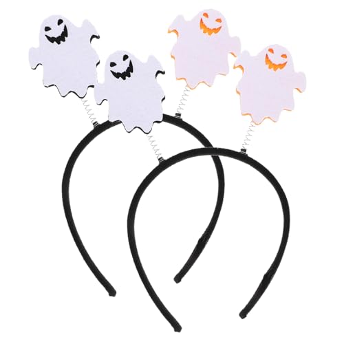 HEMOTON 2st Gruselige Halloween-party-stirnbänder Kostüm Halloween-kopfschmuck Masken Halloween-accessoires Geisterhaar-accessoires Halloween-haarreifen Maskerade Cosplay-stirnbänder Stoff von HEMOTON
