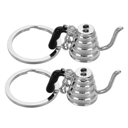 HEMOTON 2st Kaffeekessel Schlüsselanhänger Kaffeetassen Süßes Miniatur -schlüsselbund Tragbarer Schlüssel Feuerzeugbenzin Wasserkocher Schwanenhals Silver Rostfreier Stahl HEMOTON 2st Kaffeekessel Schlüsselanhänger Kaffeetassen Süßes Miniatur -schlüsselbund Tragbarer Schlüssel Feuerzeugbenzin Wasserkocher Schwanenhals Silver Rostfreier Stahl von HEMOTON