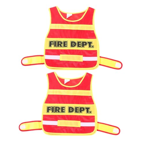 HEMOTON 2st Kinderfeueruniform Feuerwehrweste Für Cosplay Feuerwehrkostüm Feuerwehrmann-kostüm Für Kinder Cosplay-weste Für Kinder Feuerwehrmannkostüm Für Kleinkinder Stoff HEMOTON 2st Kinderfeueruniform Feuerwehrweste Für Cosplay Feuerwehrkostüm Feuerwehrmann-kostüm Für Kinder Cosplay-weste Für Kinder Feuerwehrmannkostüm Für Kleinkinder Stoff von HEMOTON