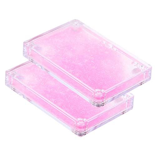 HEMOTON 2st Kleine Eiswürfel Mehlsieb Fischnetz Eine Seite Dekoration Gold Schalthebel Glockenspiel Betrieben Schneebesen Punkt Einzigartig Inhaber Geschlitzt Glücklich Sichter Rosa Acryl von HEMOTON