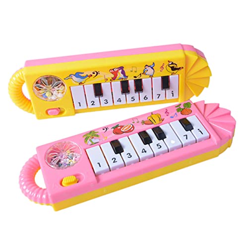 HEMOTON 2St Mini-Elektropiano Keyboard-Klavier für Kinder Musikinstrument Kinderklavier kinderinstrumente Batterien Spielzeug für Kleinkinder Tastatur für Kleinkinder Klavier Kinder Ohne von HEMOTON