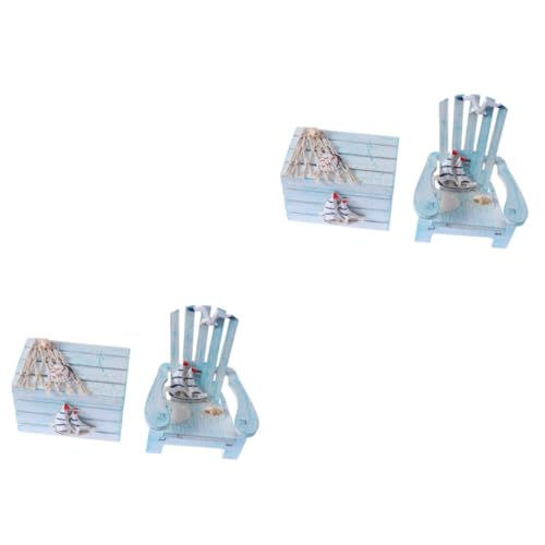 HEMOTON 2st Partydekorationen Küstendekoration Ornamente Nautische Verzierungen Für Nautische Möbel Strandhaus Dekoration Miniaturdekoration Miniatur-puppenhausmöbel Modell Hölzern Bambus von HEMOTON