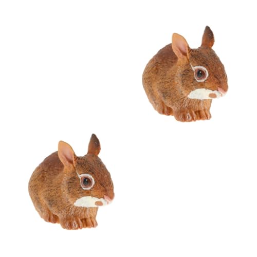 HEMOTON 2stücke Imitation Plastic Rabbit Modell Realistisches Junge Mädchen Lernspielzeug Für Dekoration Und Spaß Geeignet Für Garten Tisch HEMOTON 2stücke Imitation Plastic Rabbit Modell Realistisches Junge Mädchen Lernspielzeug Für Dekoration Und Spaß Geeignet Für Garten Tisch von HEMOTON