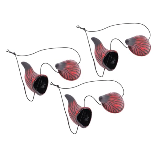 HEMOTON 3 Paare Stirnbänder für Festivalkostüme halloween kopfschmuck halloween kopfbedeckung Teufel Haarschmuck Halloween-Hörner Feenohren Cosplay-Kopfschmuck Ochsenstirnband groß Gummi von HEMOTON