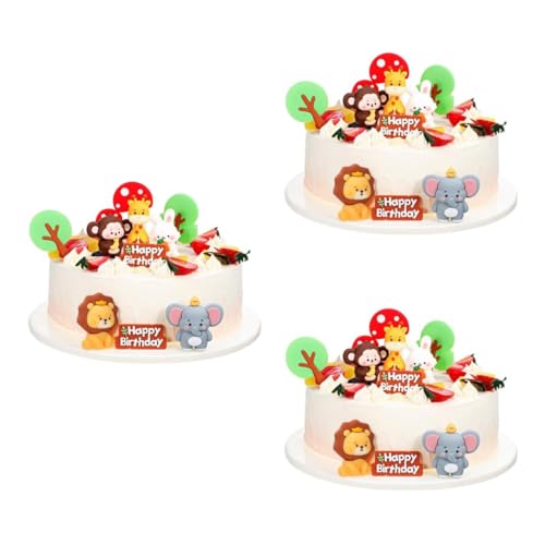 HEMOTON 3 Sätze Kuchendekoration Mit Weichem Kleber Kuchendekorationen Mit Elefanten Dschungel-babyparty-dekorationen Löwen-cupcake-topper Erste Favorisieren Geweih Wild Reh Weiches Gummi HEMOTON 3 Sätze Kuchendekoration Mit Weichem Kleber Kuchendekorationen Mit Elefanten Dschungel-babyparty-dekorationen Löwen-cupcake-topper Erste Favorisieren Geweih Wild Reh Weiches Gummi von HEMOTON