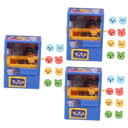 HEMOTON 3 Sätze Mini-Klauen-Klauenmaschine Kinderspielzeug Spielzeug für Kinder Süßigkeiten-Grabber-Maschine Mini-Verkaufsautomat Spielzeuge Spielzeug greifen Desktop-Klauenspielzeug Gacha von HEMOTON
