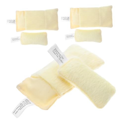 HEMOTON 3 Sätze Puppenbettwäsche Set für Mädchen mit Mini Schlafsäcken und Kissen Weiche Baumwollstoffe Kompakt und Tragbar Puppenhaus Bettdeko für Kleine Schlafzimmer von HEMOTON