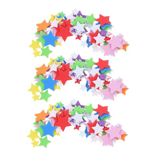 HEMOTON 3 Schwammaufkleber belohnungssticker basteln für klebepunkte schulmaterial bastelsets für schulzeug Aufkleber Selbstklebende Aufkleber Bunte Aufkleber von HEMOTON