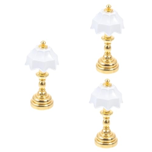 HEMOTON 3 Stck. Miniatur Tischlampe aus Holz für Puppenhaus Dekorative Nachttischleuchte im Stil Nicht Leuchtend für Mini Möbel und Szenen für Kinderzimmer Deko HEMOTON 3 Stck. Miniatur Tischlampe aus Holz für Puppenhaus Dekorative Nachttischleuchte im Stil Nicht Leuchtend für Mini Möbel und Szenen für Kinderzimmer Deko von HEMOTON