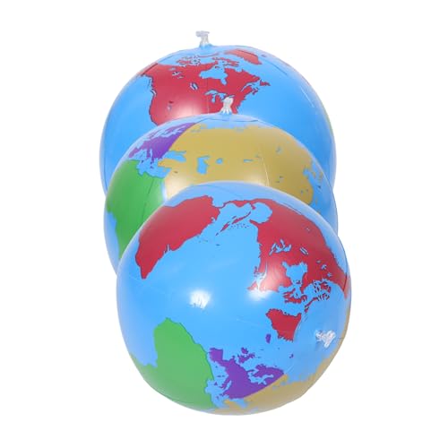 HEMOTON 3 Stück Aufblasbarer Kleinkind- Sprengen Globen Für Kugel Aufblasen Zubehör Für Strandpartys Künstlicher Blowball Kleiner Große Plastikkugeln Pvc von HEMOTON
