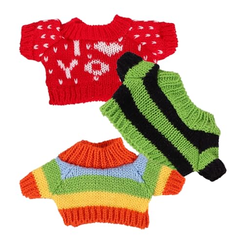 HEMOTON 3 Stück Bärenkleidung T-Shirt Bärenpullover Bären Stofftierkleidung Niedliche Kleine Kleidung DIY Bärenspielzeug Für Stoffbärenpuppe Mit 9-11 Zoll HEMOTON 3 Stück Bärenkleidung T-Shirt Bärenpullover Bären Stofftierkleidung Niedliche Kleine Kleidung DIY Bärenspielzeug Für Stoffbärenpuppe Mit 9-11 Zoll von HEMOTON