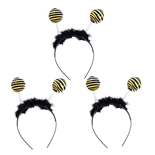 HEMOTON Bienenantennen-haarband-set Pailletten-stirnband Für Jungen Und Mädchen Cosplay-kopfbedeckung Biene Für Partyspaß HEMOTON Bienenantennen-haarband-set Pailletten-stirnband Für Jungen Und Mädchen Cosplay-kopfbedeckung Biene Für Partyspaß von HEMOTON