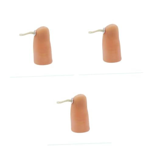HEMOTON 3 Stück Finger Fire Trick Feuerprop für Beeindruckende Bühnentricks Bewegliche Flamme für Silvester Halloween und Party Einfach zu Bedienen Effektrequisiten von HEMOTON