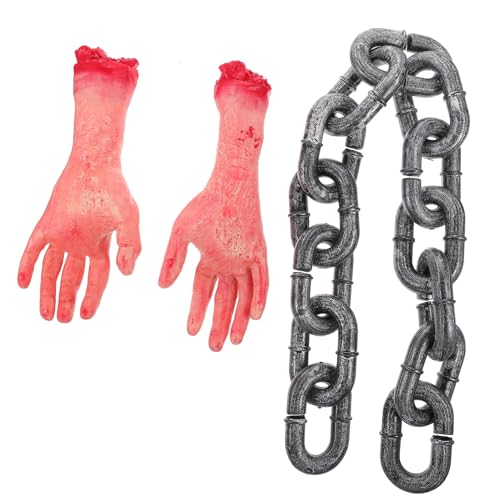 HEMOTON 3 Stück Kaputte Eisenketten Skelettketten Halloween Dekorationen Für Draußen Kostüm Halloween Hängelicht Halloween Dekorationen Für Draußen Requisite Für Halloween HEMOTON 3 Stück Kaputte Eisenketten Skelettketten Halloween Dekorationen Für Draußen Kostüm Halloween Hängelicht Halloween Dekorationen Für Draußen Requisite Für Halloween von HEMOTON