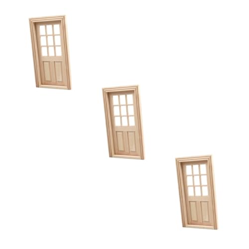 HEMOTON 3 Stück Mini-Tür- und Fenstermodell für kinderspielzeug Kid Toys Wohnkultur Mini-Möbelstütze Miniatur-Haustür Mini-Holztür für die Dekoration Minitür hölzern Khaki HEMOTON 3 Stück Mini-Tür- und Fenstermodell für kinderspielzeug Kid Toys Wohnkultur Mini-Möbelstütze Miniatur-Haustür Mini-Holztür für die Dekoration Minitür hölzern Khaki von HEMOTON