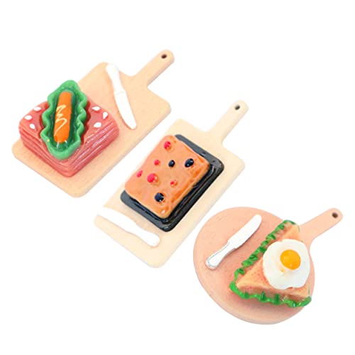 HEMOTON Realistisches Miniatur-lebensmittelset Mini- -küchenzubehör Spielzeug-lebensmittelset Für Jungen Und Mädchen Rollenspiele von HEMOTON
