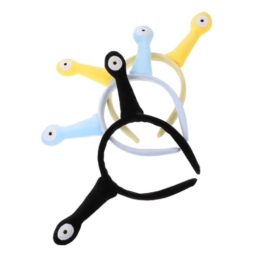 HEMOTON 3 Stück Plüsch Schnecken Haarreif Lustiges Augen design Weiches Stirnband für Party Cosplay Makeup Waschgesicht Komfortables Tierkopfband in Schwarz Gelb HEMOTON 3 Stück Plüsch Schnecken Haarreif Lustiges Augen design Weiches Stirnband für Party Cosplay Makeup Waschgesicht Komfortables Tierkopfband in Schwarz Gelb von HEMOTON