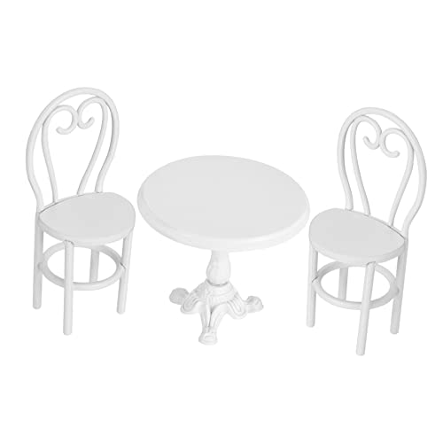 HEMOTON 3 Stück Puppenstubentisch Und Stühle Puppenhausmöbel, Tisch Und Stühle Zubehör Mini-Tisch Für Mini-gartenstuhl Tischstuhl Selber Machen Klein Miniatur Weiß Eisen HEMOTON 3 Stück Puppenstubentisch Und Stühle Puppenhausmöbel, Tisch Und Stühle Zubehör Mini-Tisch Für Mini-gartenstuhl Tischstuhl Selber Machen Klein Miniatur Weiß Eisen von HEMOTON
