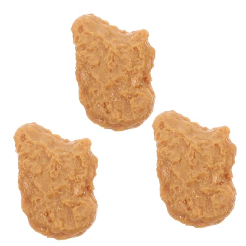HEMOTON 3 Stück Realistische Hähnchen Nugget Modell aus PVC Detailgetreue Küchen deko und Food Props für Shop Display Wiederverwendbar und Sicher für Langzeitgebrauch HEMOTON 3 Stück Realistische Hähnchen Nugget Modell aus PVC Detailgetreue Küchen deko und Food Props für Shop Display Wiederverwendbar und Sicher für Langzeitgebrauch von HEMOTON
