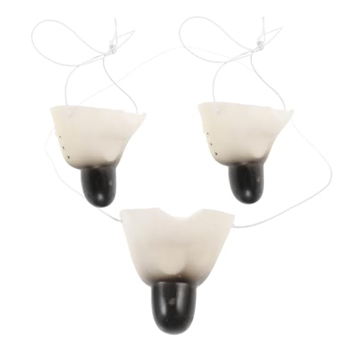 HEMOTON 3 Stück Realistische Mäuseschnauze aus Langlebigem Vinyl Kleines Tierkostüm Accessoire für Cosplay Halloween Karneval und Mottoparty und Robustes Party Deko von HEMOTON