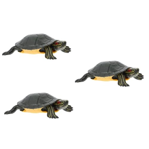 HEMOTON 3 Stück Realistisches Schildkrötenmodell Simuliertes Tiermodell für Lernspielzeug oder Dekoration für Garten und Teich Ansprechend und Langlebig von HEMOTON