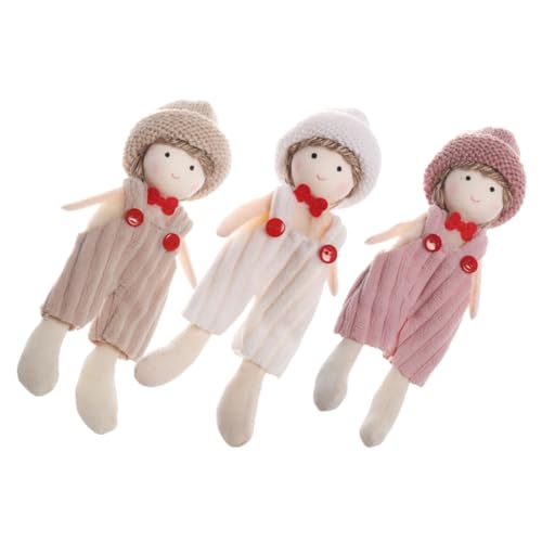 HEMOTON 3 Stücke Stricken Junge Puppet Spielzeug Entzückende Stricken Puppe Puppe Für Kinder Decor von HEMOTON