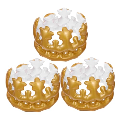 HEMOTON 3 Stück Teiliges Aufblasbares Party Kronen aus Leichtem PVC Farbenfrohe Geburtstagsdeko und Foto Accessoire für Festivals Kostümpartys und Besondere Anlässe HEMOTON 3 Stück Teiliges Aufblasbares Party Kronen aus Leichtem PVC Farbenfrohe Geburtstagsdeko und Foto Accessoire für Festivals Kostümpartys und Besondere Anlässe von HEMOTON