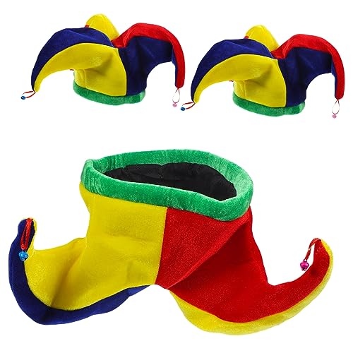 HEMOTON 3 Stück Teiliges Clown Hut Lustige Verkleidung für Karneval Halloween und Partys Bequeme und Praktische Kopfbedeckung für Clown Cosplay und Maskeraden HEMOTON 3 Stück Teiliges Clown Hut Lustige Verkleidung für Karneval Halloween und Partys Bequeme und Praktische Kopfbedeckung für Clown Cosplay und Maskeraden von HEMOTON