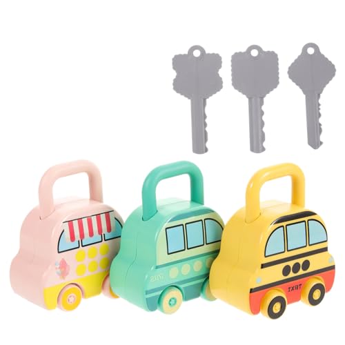 HEMOTON 3 Stück Teiliges Lernspielzeug für Jahre mit Zahlen Schlössern und Passenden Schlüsseln Pädagogische Auto Spielzeuge Feinmotorik Hand Auge Koordination und Kognitiver Entwicklung HEMOTON 3 Stück Teiliges Lernspielzeug für Jahre mit Zahlen Schlössern und Passenden Schlüsseln Pädagogische Auto Spielzeuge Feinmotorik Hand Auge Koordination und Kognitiver Entwicklung von HEMOTON