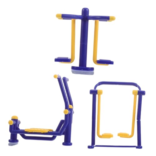 HEMOTON 3 Stück Teiliges Miniatur Dollhouse Gym Set Stabiles Outdoor Fitnessgerät Detailgetreue Mini Spielplatz Zubehör Kreatives Tiny Gym Modell für Puppenhaus Spielspaß HEMOTON 3 Stück Teiliges Miniatur Dollhouse Gym Set Stabiles Outdoor Fitnessgerät Detailgetreue Mini Spielplatz Zubehör Kreatives Tiny Gym Modell für Puppenhaus Spielspaß von HEMOTON