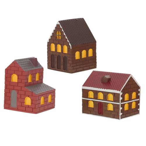 HEMOTON 3 Stück Teiliges Miniaturhaus Japanisch Inspirierte Miniatur Architektur Wetterfeste Harzfiguren für Feengarten Einfach Zusammenbaubar Dekorativ für Mikro-landschaften und HEMOTON 3 Stück Teiliges Miniaturhaus Japanisch Inspirierte Miniatur Architektur Wetterfeste Harzfiguren für Feengarten Einfach Zusammenbaubar Dekorativ für Mikro-landschaften und von HEMOTON