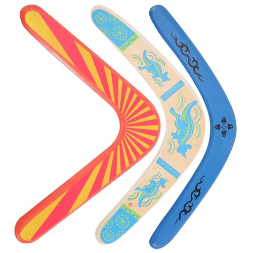 HEMOTON 3 Stück Teiliges Outdoor Holz Wurfspiel für Fliegendes Wurfspielzeug für Draußen Leicht zu Werfen und Zurückkehrend für Sport im Garten und Park HEMOTON 3 Stück Teiliges Outdoor Holz Wurfspiel für Fliegendes Wurfspielzeug für Draußen Leicht zu Werfen und Zurückkehrend für Sport im Garten und Park von HEMOTON