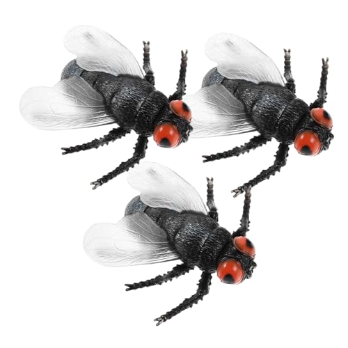 HEMOTON 3 Stück Teiliges Realistische Fliegenfiguren Künstliche Insekten Naturgetreue Simulation Lehrmittel für Frühkindliche Bildung Naturerkundung Klassenzimmer Unterricht von HEMOTON