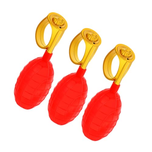 HEMOTON 3 Stück Wasserspritz Ringe Lustige April Wasserprank Spielzeuge für Partys Outdoor Indoor Streiche bei Familienfeiern Einfache Bedienung und Überraschender Spaß von HEMOTON