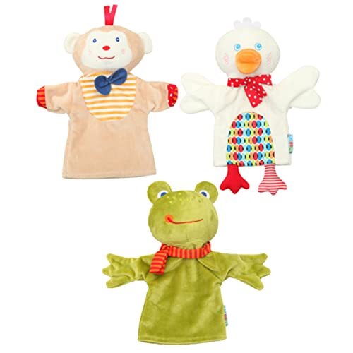 HEMOTON Interaktives Puppenspielzeug Für Kinder 3 Stück Tierhandpuppen Zum Geschichtenerzählen Und Rollenspielen von HEMOTON